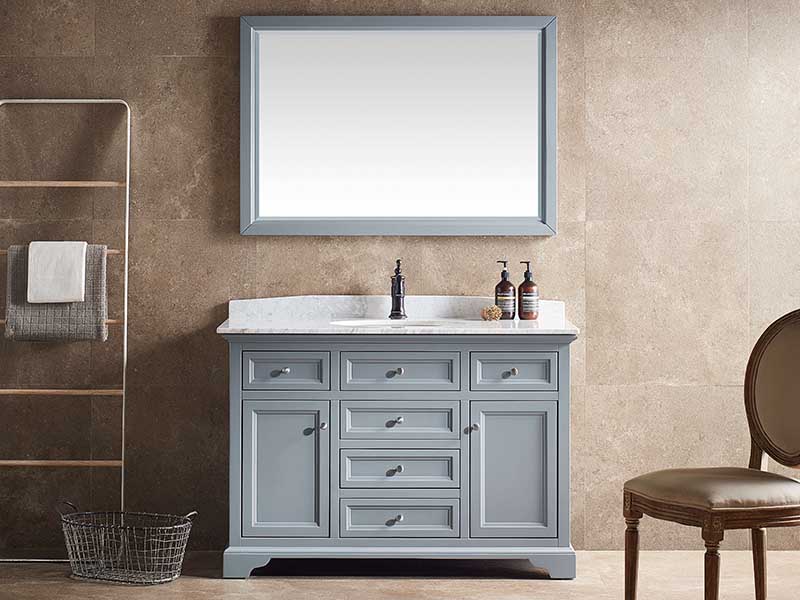 American simple village style solid wood bathroom cabinet TS-810122
