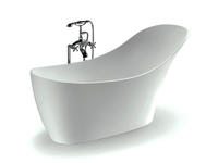 2021 New arrival free standing resin bathtub in fashion style OE-006